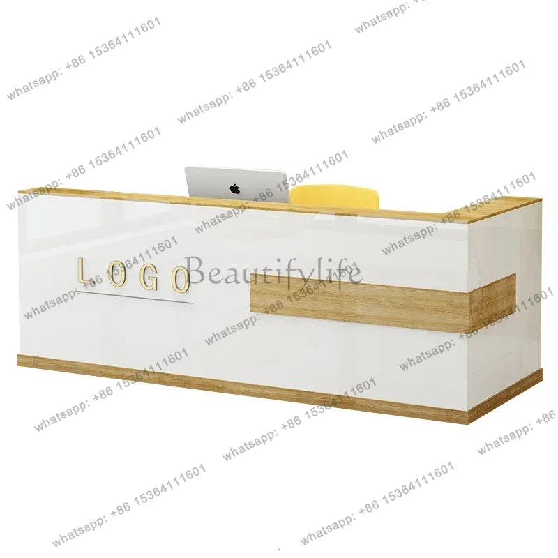 Office Furniture Bali - ป้ายต้อนรับร้านเสริมสวย โต๊ะต้อนรับสไตล์เรโทรสุดหรู แท่นต้อนรับ
