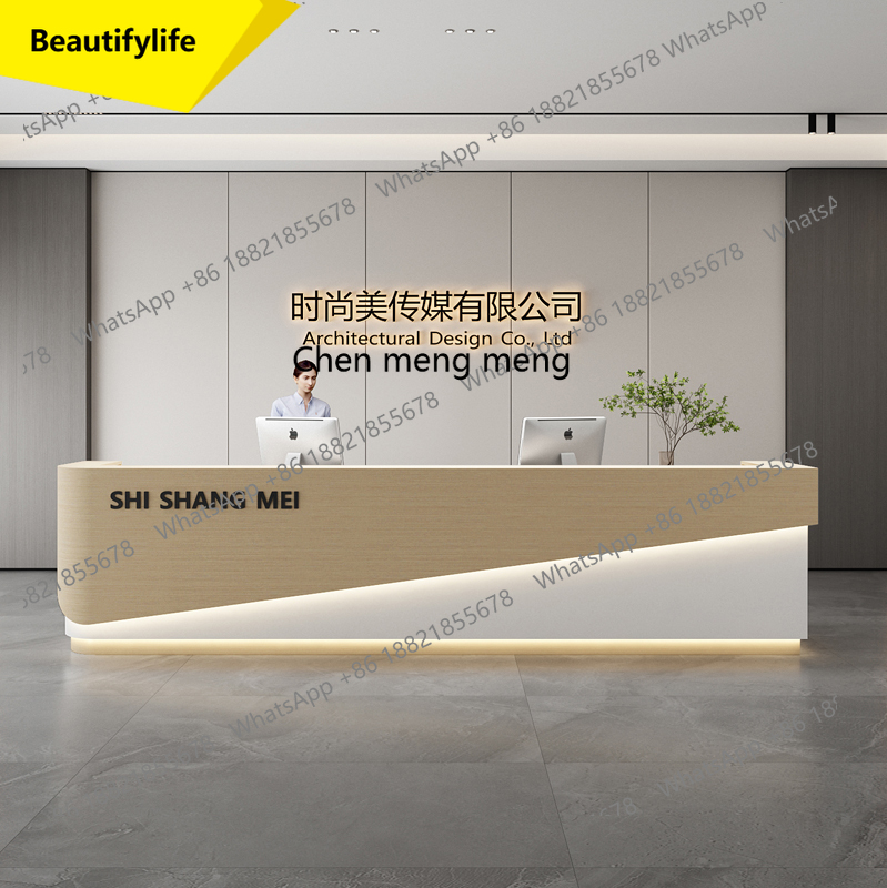 Reception Desk Counter - X188 ล็อบบี้โรงแรมที่เรียบง่ายและทันสมัย, แผนกบริการ, แผนกต้อนรับ, แผนกประชาสัมพันธ์, แผนกขาย,