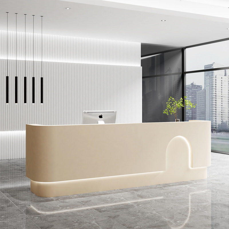 Reception Desk Counter - เคาน์เตอร์แคชเชียร์ร้านเสริมสวย เคาน์เตอร์ต้อนรับคลินิกเสริมความงาม เฟอร์นิเจอร์เคาน์เตอร์แคชเชียร์ร้านเสริมสวย รุ่น JT40C