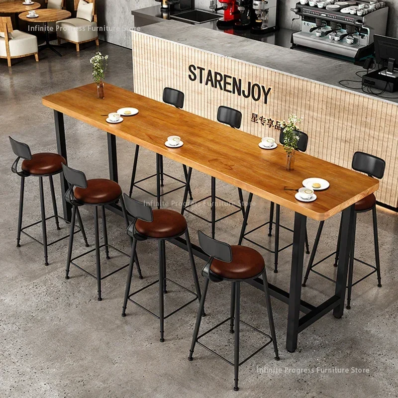 Reception Desk Counter - บิสโทร โต๊ะบาร์สูง ร้านอาหาร บ้าน กาแฟ โต๊ะบาร์แอลกอฮอล์