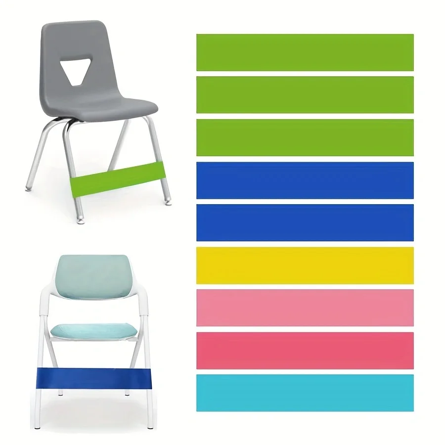 Office Furniture Direct - สายรัดยืดหยุ่น 1 ชิ้นสำหรับเท้าที่ไม่สบาย สายรัดคลายความเครียดสำหรับขาเก้าอี้ในห้องเรียน เหมาะสำหรับห้องเรียนนักเรียน-สำนักงาน