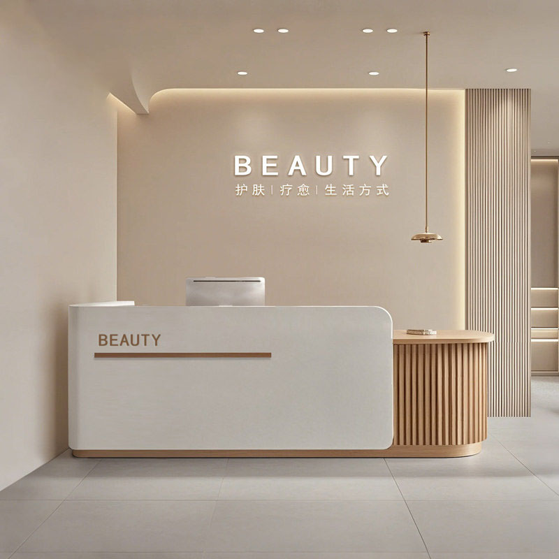 Reception Desk Counter - เคาน์เตอร์ต้อนรับสำนักงาน ดีไซน์เรียบง่าย สวยงาม ทันสมัย เฟอร์นิเจอร์บาร์คุณภาพพรีเมียม เฟอร์นิเจอร์เชิงพาณิชย์