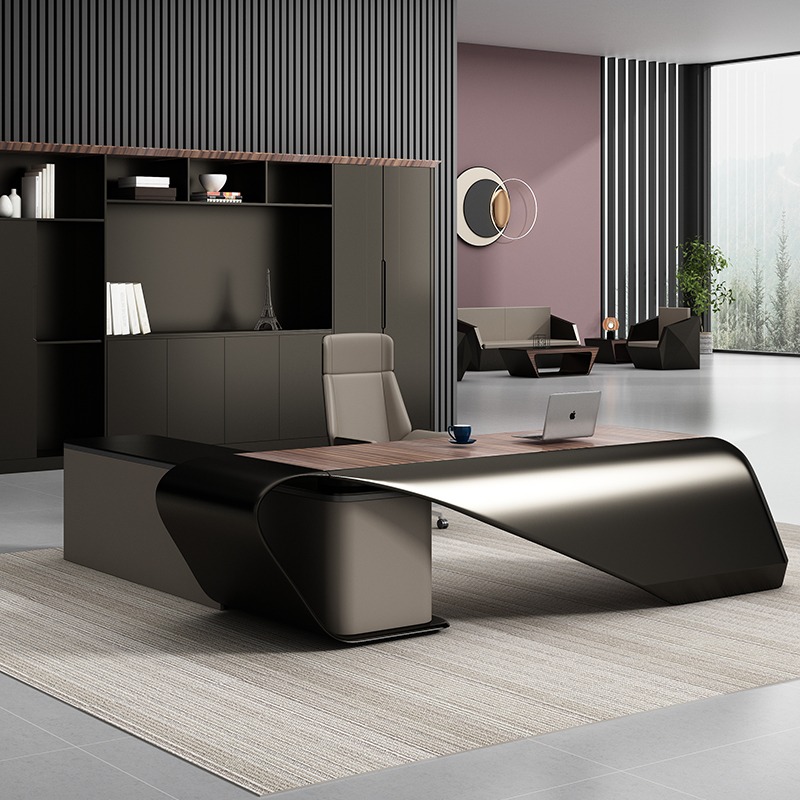 Office Furniture For Sale - โต๊ะทำงานสำนักงานไม้ โต๊ะผู้บริหารทันสมัย โต๊ะหรูหราสำหรับซีอีโอ ขาย