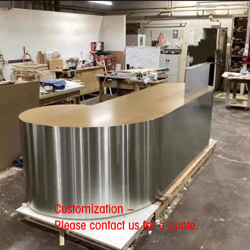 Reception Desk Counter - เคาน์เตอร์ต้อนรับแบบกำหนดเอง ทันสมัย สำหรับธุรกิจ ทนทาน แข็งแรง เหมาะสำหรับเคาน์เตอร์แคชเชียร์