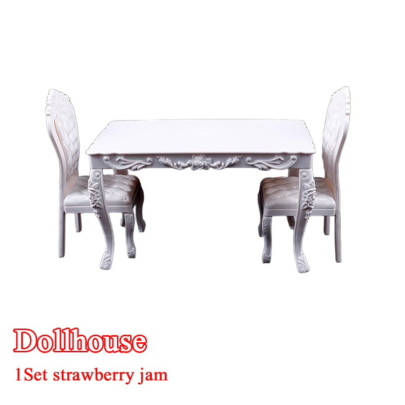 Office Furniture For Home - บ้านตุ๊กตา 1:6 เฟอร์นิเจอร์ห้องครัว โต๊ะรับประทานอาหาร เก้าอี้ คอมพิวเตอร์