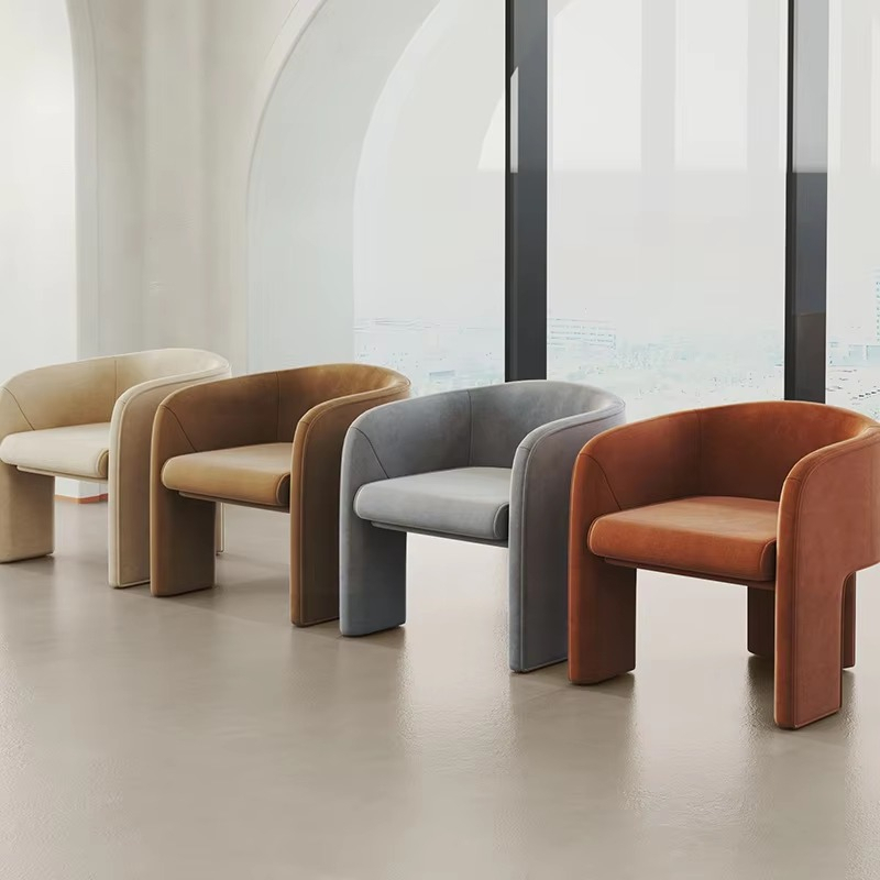 Office Furniture For Sale - เก้าอี้โซฟาเดี่ยวดีไซน์สไตล์นอร์ดิก หรูหราเบาๆ สำหรับบ้าน ห้องนั่งเล่น คาเฟ่ ห้องรับรอง