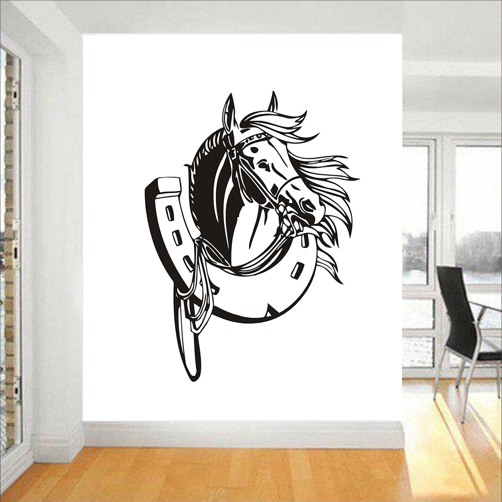 สติ๊กเกอร์ติดผนังรูปหัวม้าสวยง - Office Furniture For Sale บทวิจารณ์และราคา