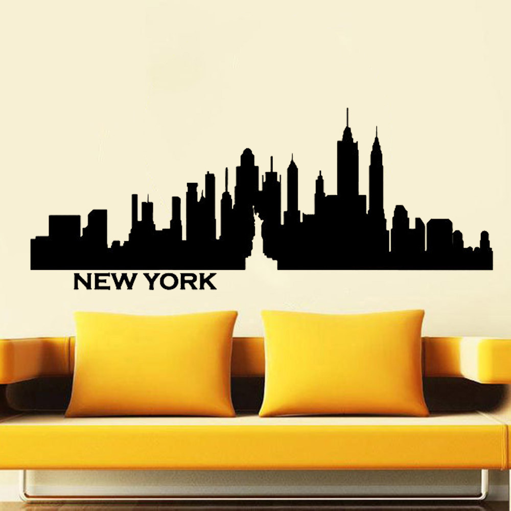 New York City Wall Decal Skyli - Office Furniture York บทวิจารณ์และราคา