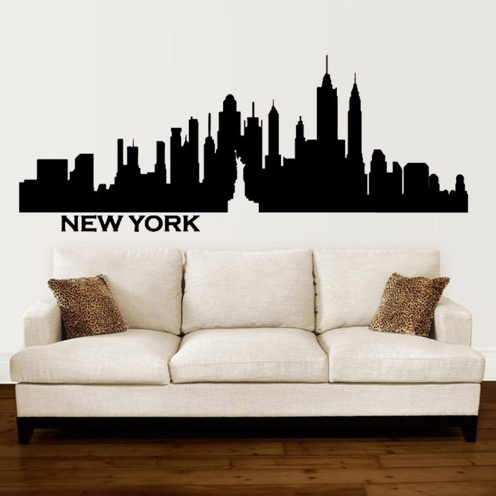 New York City Wall Decal Skyli - Office Furniture York บทวิจารณ์และราคา