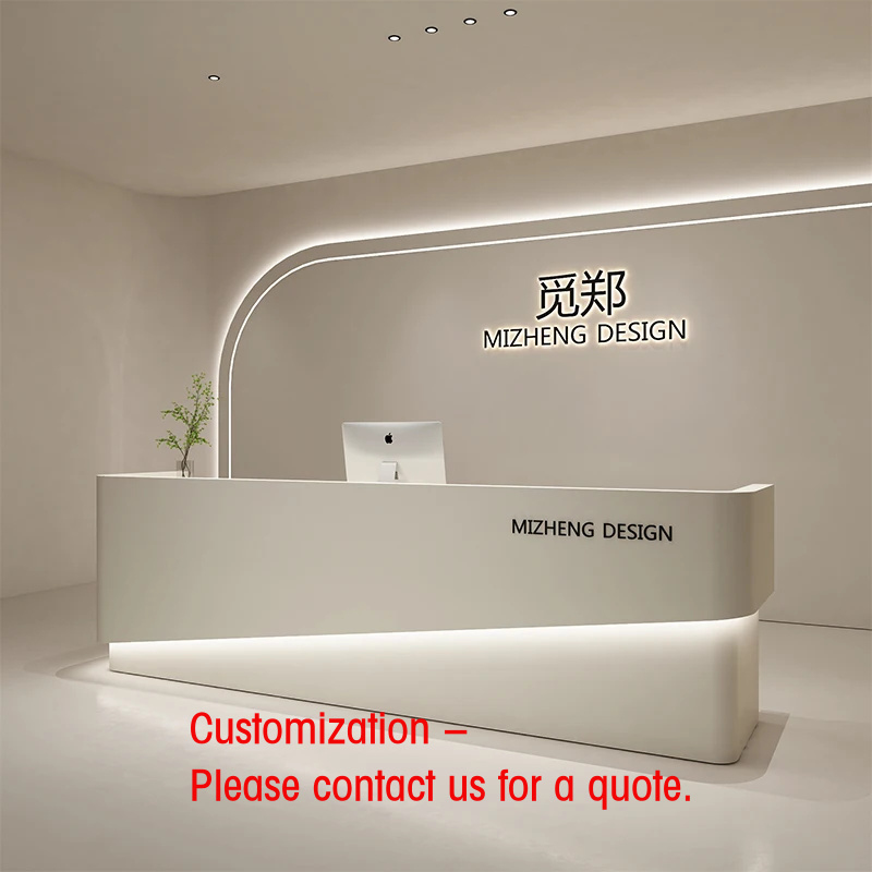 เคาน์เตอร์ต้อนรับแบบเรียบง่ายท - Reception Desk Counter บทวิจารณ์และราคา