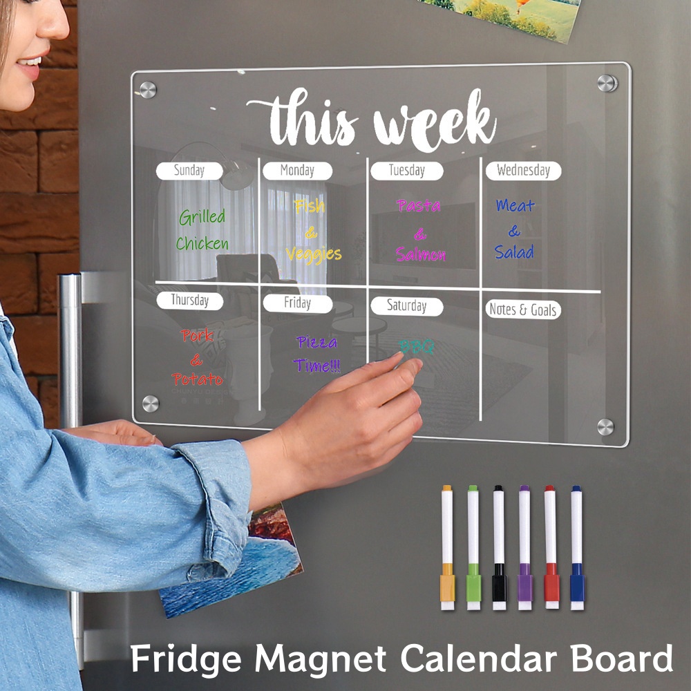 แม่เหล็กตู้เย็นปฏิทิน Board We - Dry Erase Weekly บทวิจารณ์และราคา