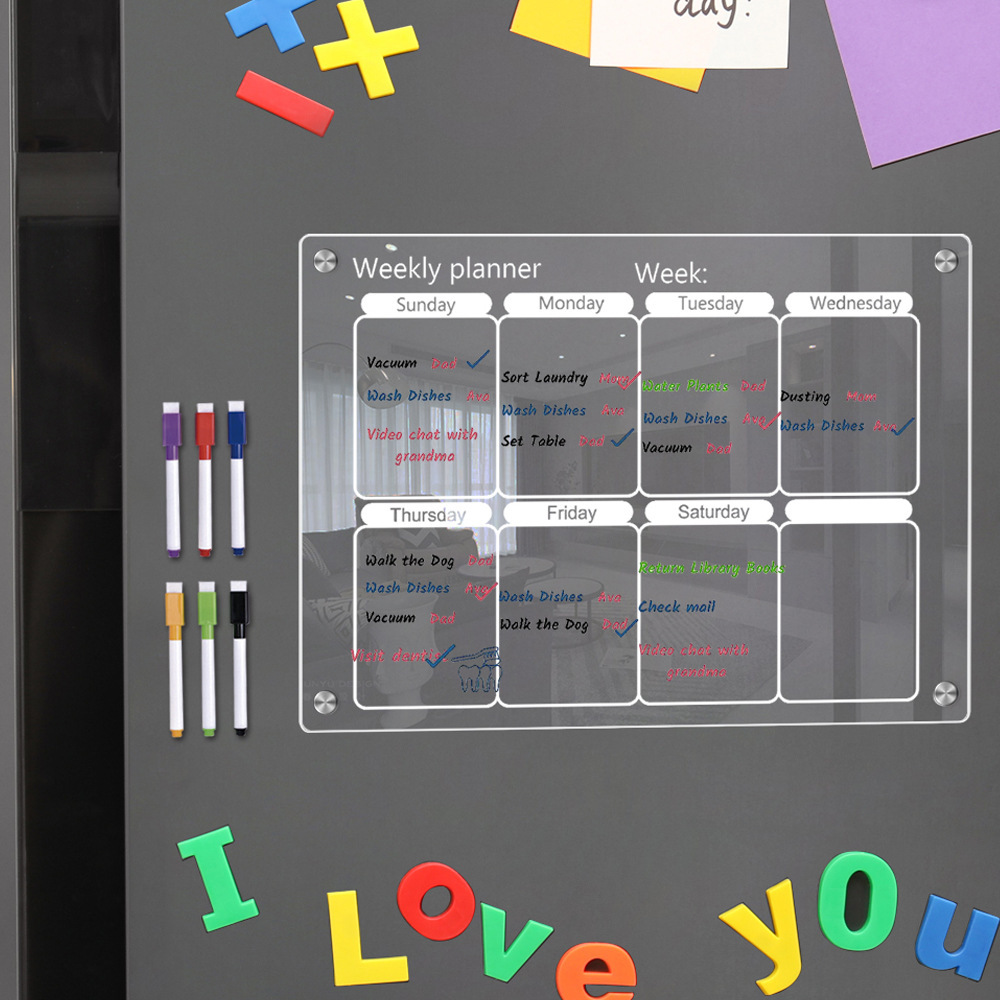 แม่เหล็กตู้เย็นปฏิทิน Board We - Dry Erase Weekly บทวิจารณ์และราคา