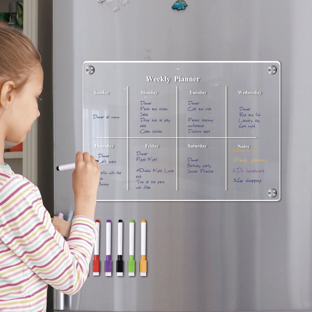 แม่เหล็กตู้เย็นปฏิทิน Board We - Dry Erase Weekly บทวิจารณ์และราคา