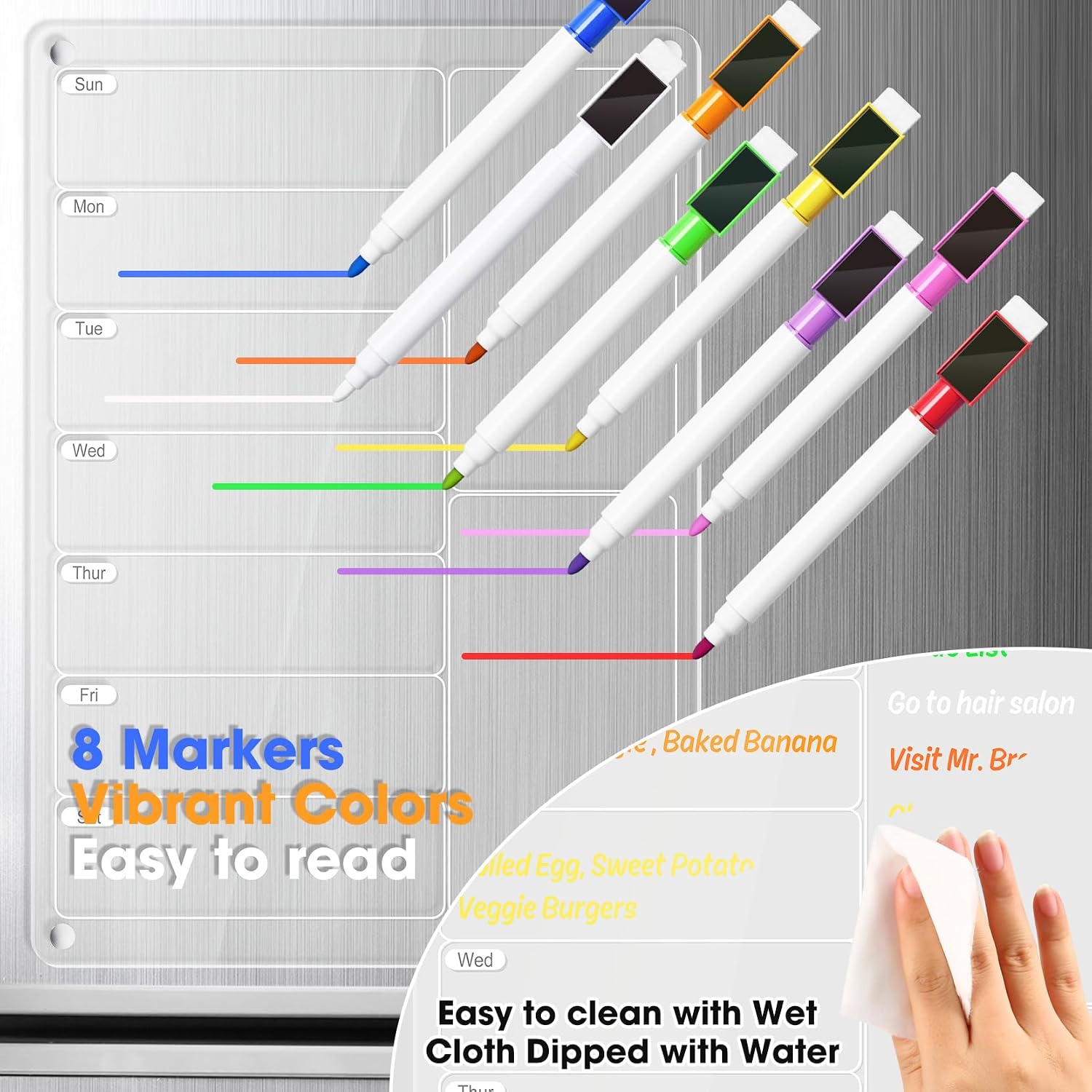 กระดานวางแผนเมนูอาหารรายสัปดาห - Dry Erase Weekly บทวิจารณ์และราคา