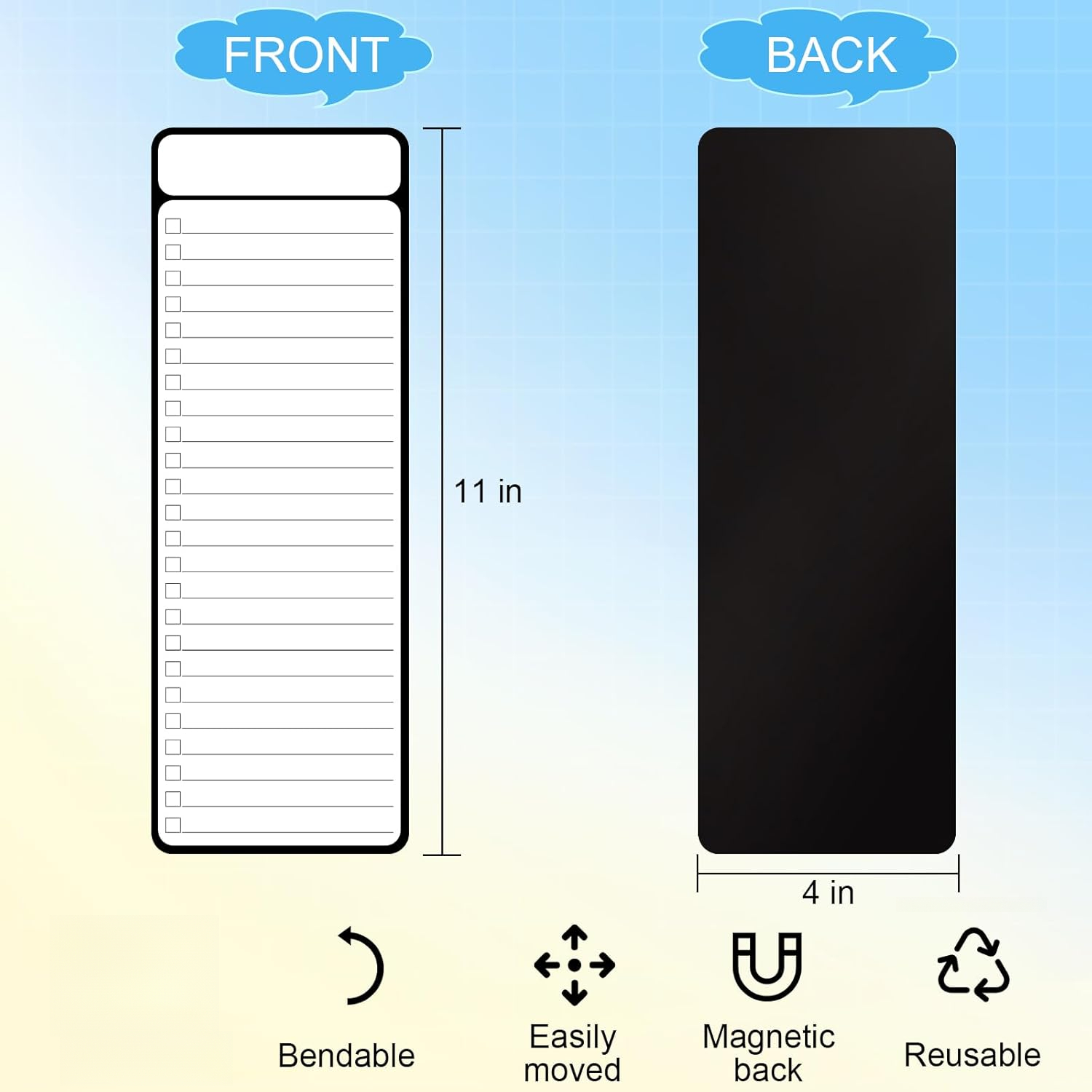 กระดานไวท์บอร์ดแม่เหล็ก 7 ชิ้น - Dry Erase Weekly บทวิจารณ์และราคา