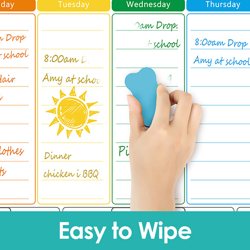 A3 ขนาดแม่เหล็กรายเดือนรายสัปด - Dry Erase Weekly บทวิจารณ์และราคา