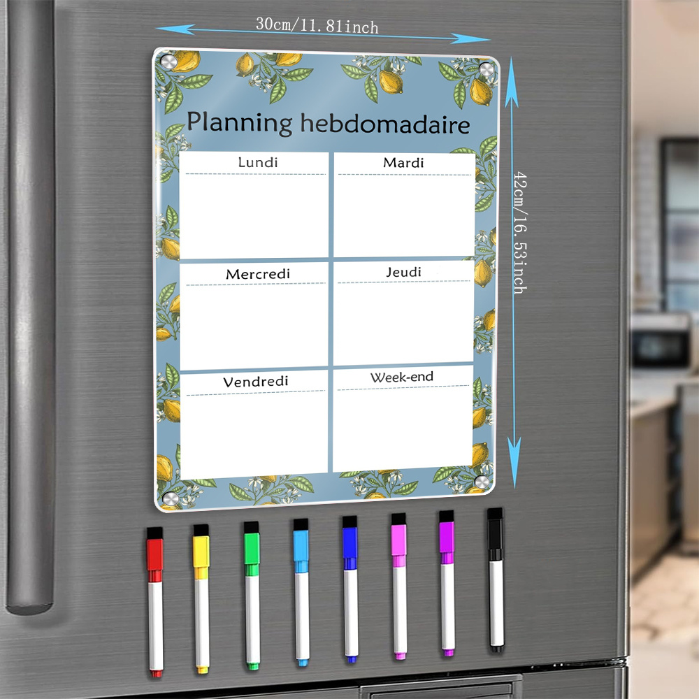 ปฏิทินแม่เหล็กรายสัปดาห์ 16.54 - Dry Erase Weekly บทวิจารณ์และราคา