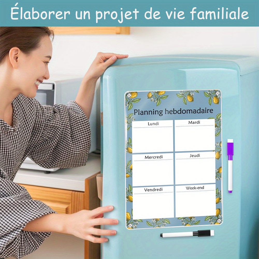 ปฏิทินแม่เหล็กรายสัปดาห์ 16.54 - Dry Erase Weekly บทวิจารณ์และราคา