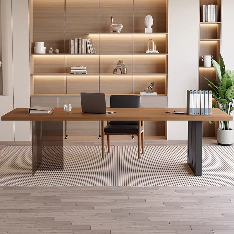 โต๊ะทำงานไม้ลอยน้ำอะคริลิกสไตล - Office Furniture For Home บทวิจารณ์และราคา