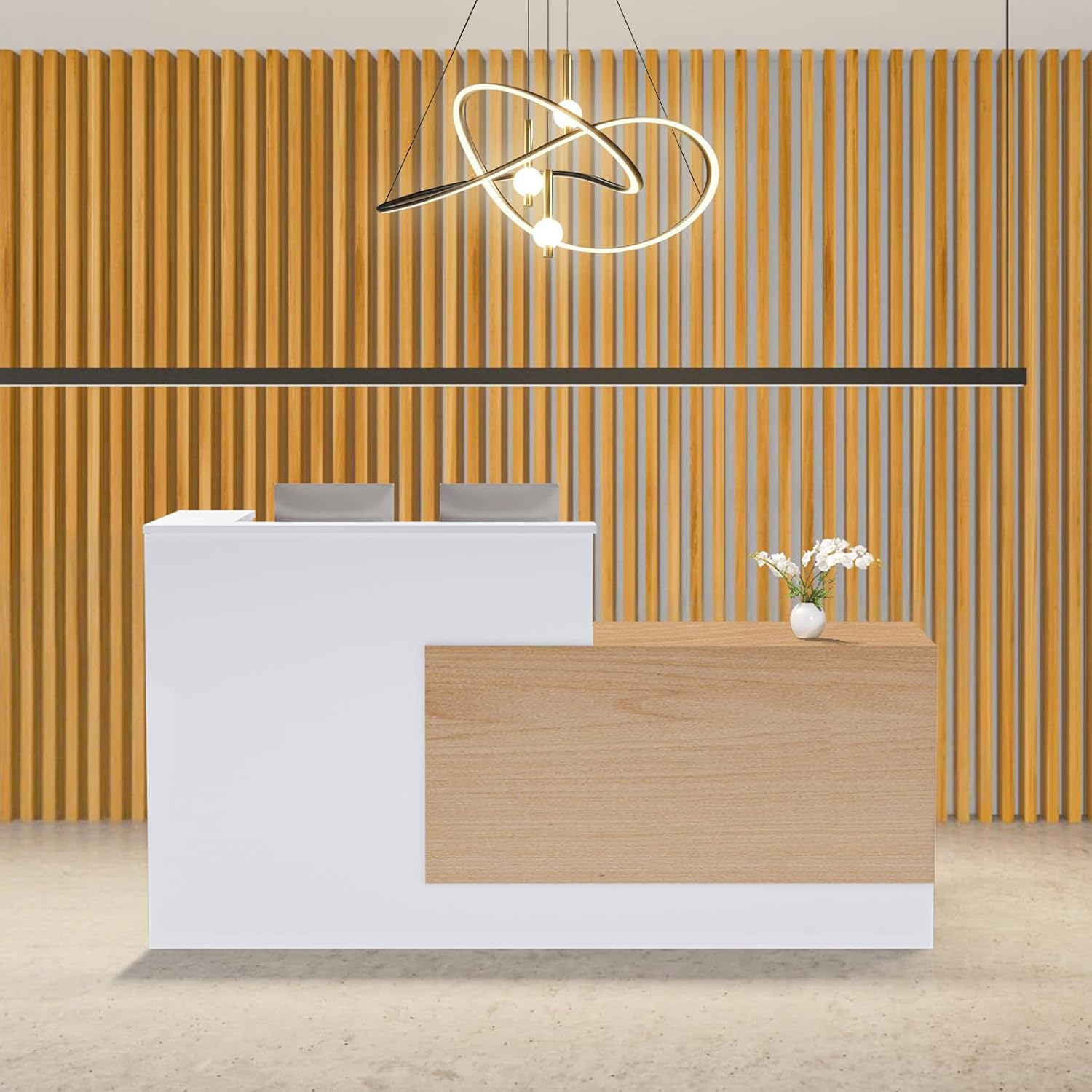 เคาน์เตอร์ต้อนรับพร้อมลิ้นชักล - Reception Desk Counter บทวิจารณ์และราคา
