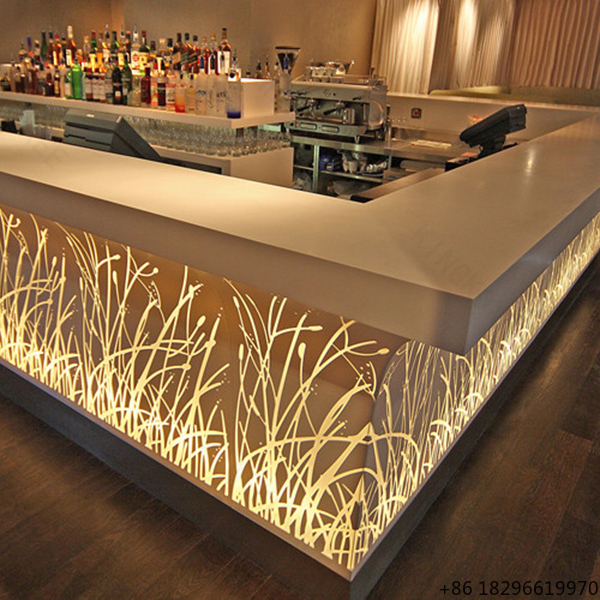 เคาน์เตอร์บาร์ LED โปร่งแสงสำห - Reception Desk Counter บทวิจารณ์และราคา