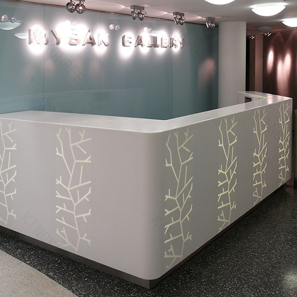 เคาน์เตอร์บาร์ LED โปร่งแสงสำห - Reception Desk Counter บทวิจารณ์และราคา