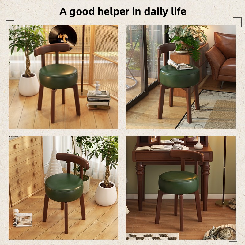 เก้าอี้แต่งตัวไม้เนื้อแข็งแบบห - Office Furniture For Home บทวิจารณ์และราคา