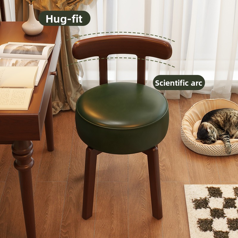 เก้าอี้แต่งตัวไม้เนื้อแข็งแบบห - Office Furniture For Home บทวิจารณ์และราคา
