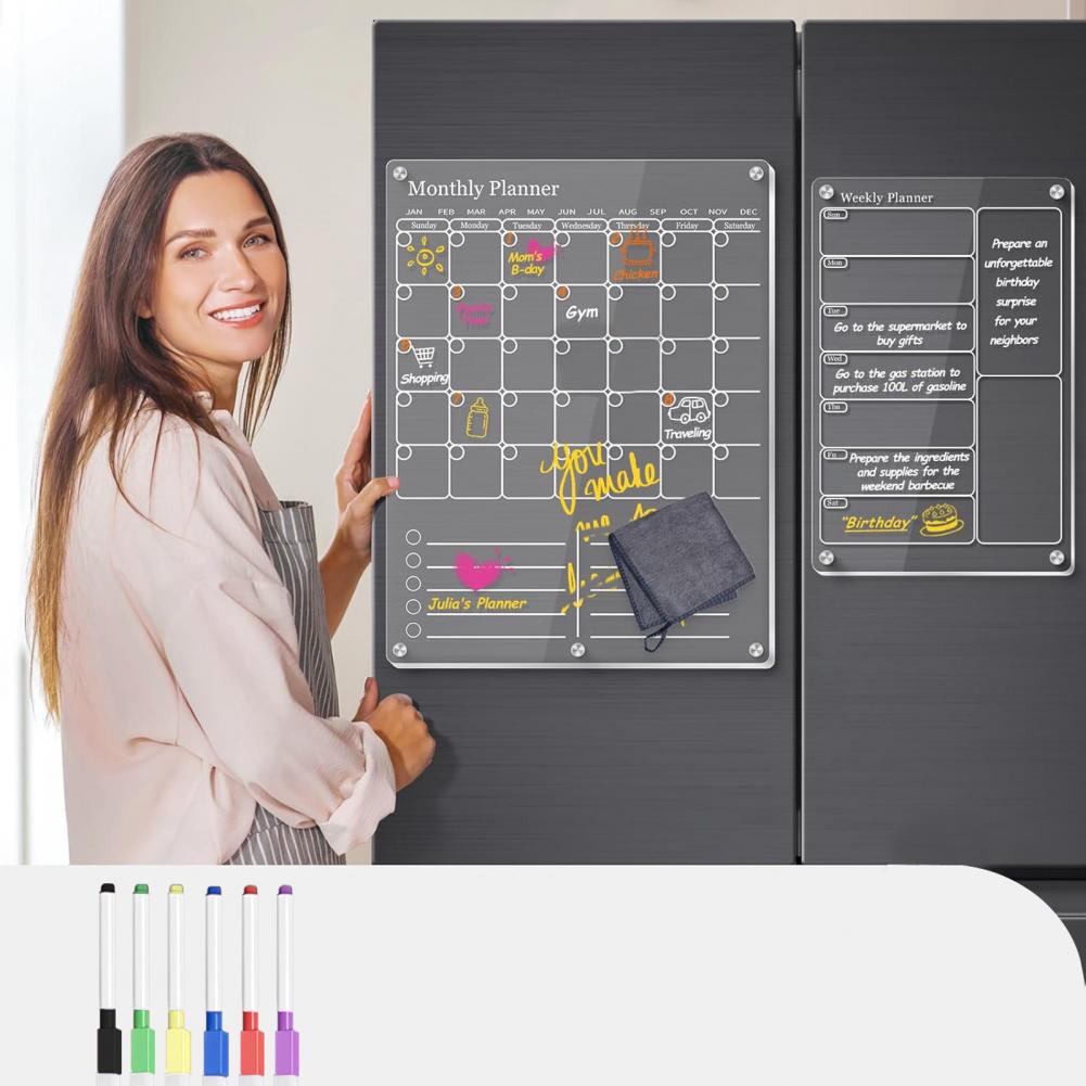 ปฏิทินแม่เหล็กสำหรับจัดตารางงา - Dry Erase Weekly บทวิจารณ์และราคา