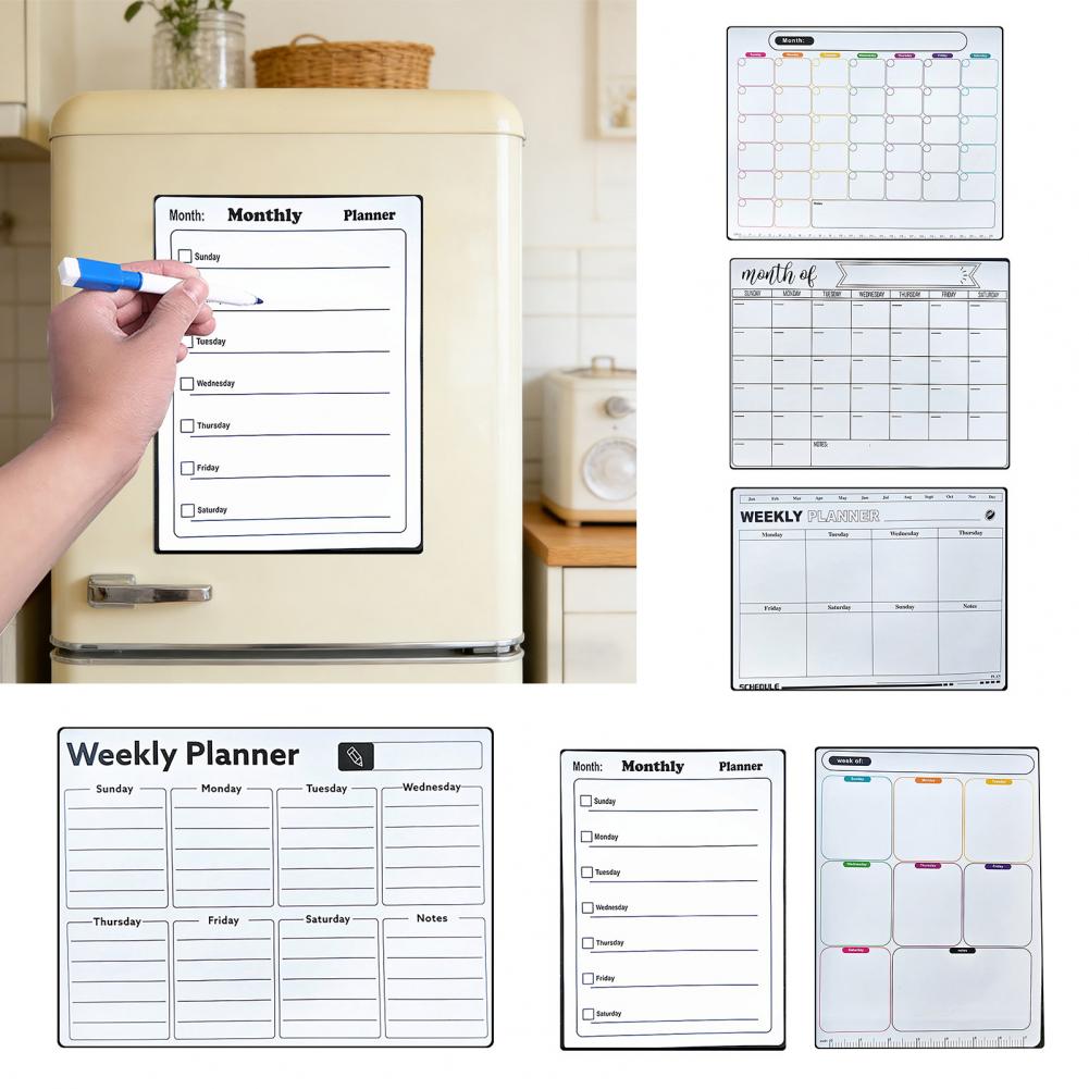 กระดานไวท์บอร์ดแม่เหล็กสำหรับต - Dry Erase Weekly บทวิจารณ์และราคา