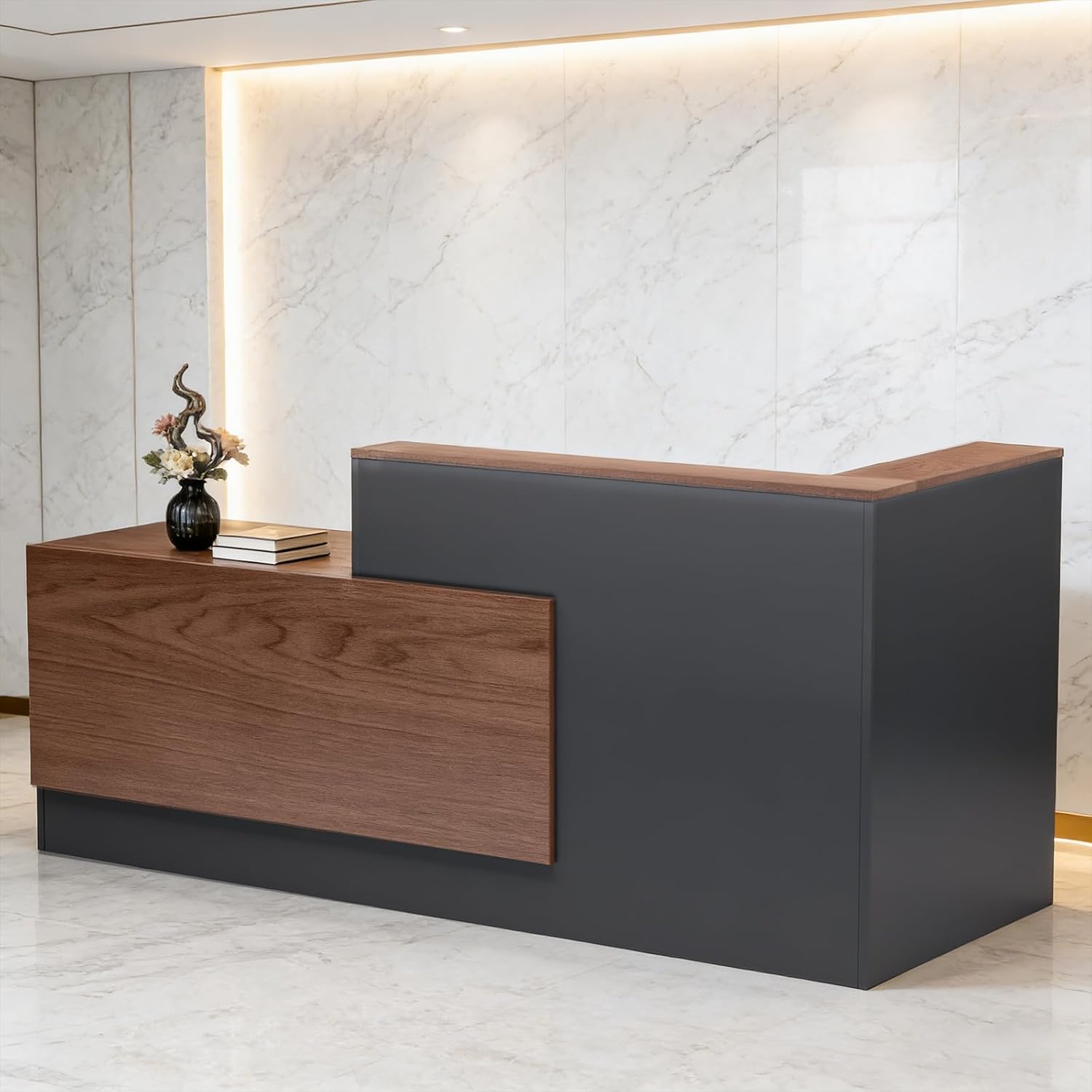 โต๊ะรับรองแขกเชิงพาณิชย์ทรงตัว - Reception Desk Counter บทวิจารณ์และราคา